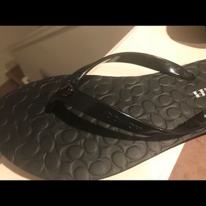 Coach flip flops, new without tags